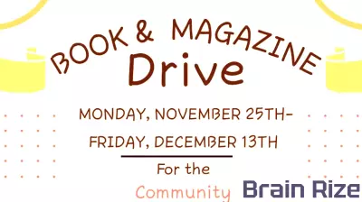 Book and Magazine Drive Encourages Community Participation